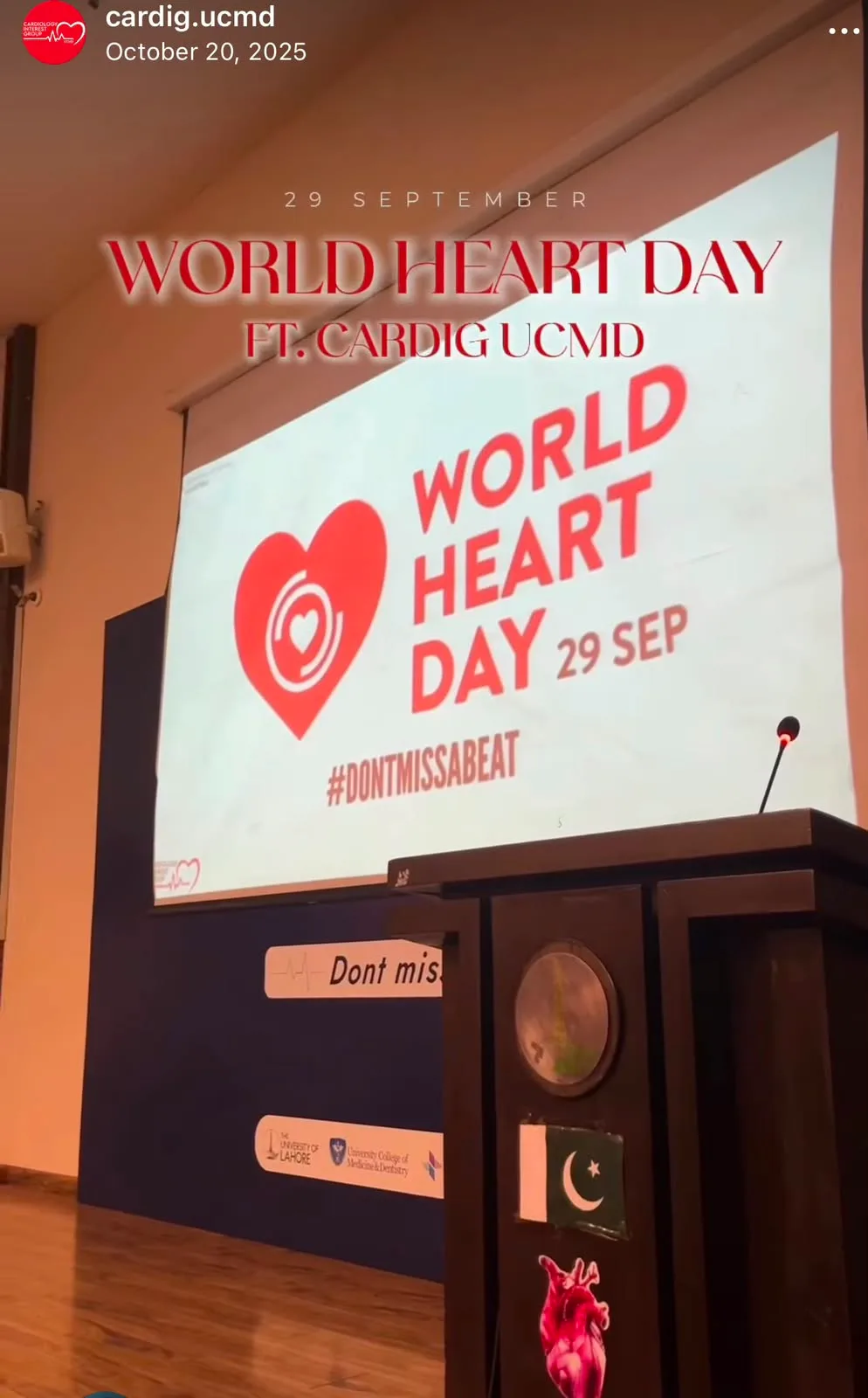 World Heart Day event at UCMD